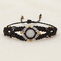 Bracelet macramé avec pierre