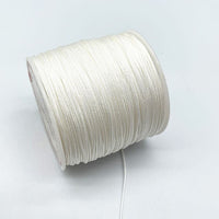 0.8mm Nylon Macrame Cord — White | 100 m Spool - White