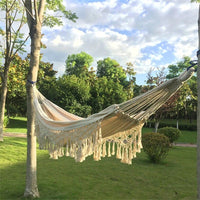 Hamac double en macramé