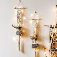 Porte plante macramé
