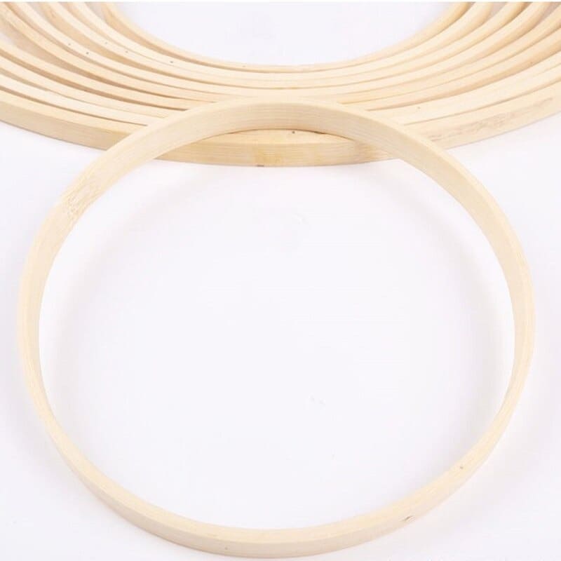 Anneau en bois pour macramé