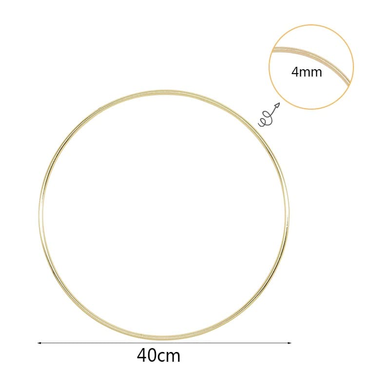 Large Macrame Ring - Gold