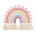 Small Macrame Rainbow | Handmade Boho Wall Decor - Pastel Pink