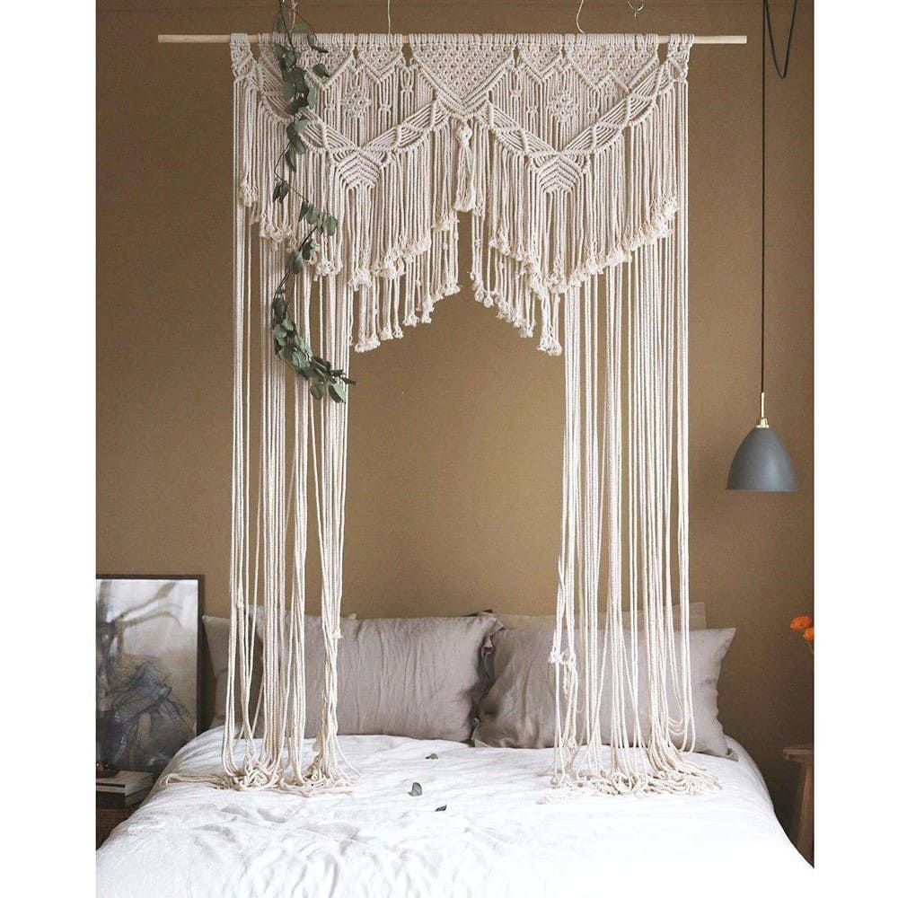 Arche pour mariage rideau macramé