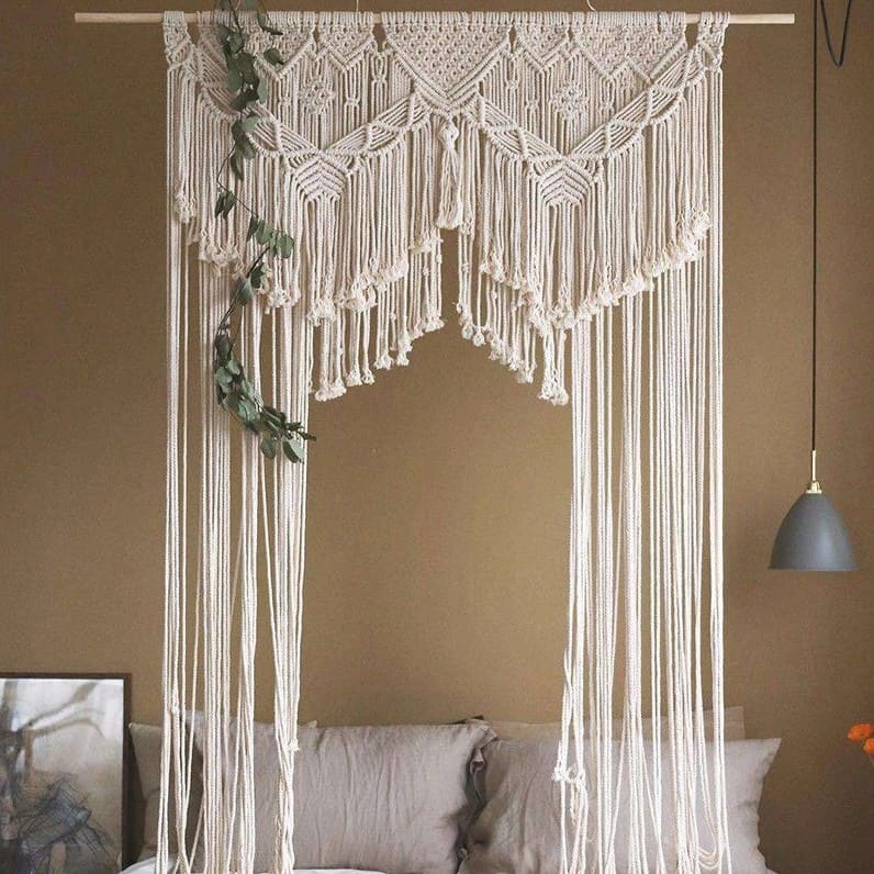 Arche pour mariage rideau macramé