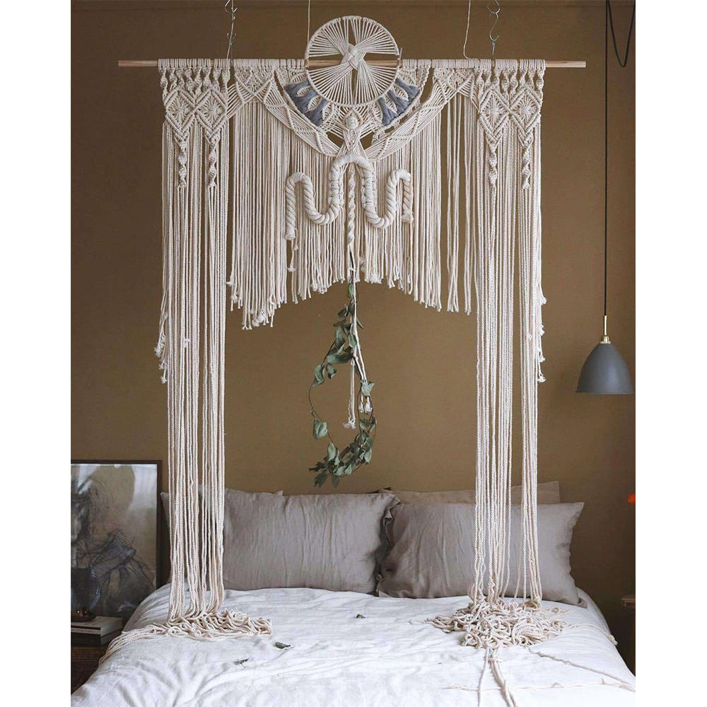 Arche rideau mariage en macramé