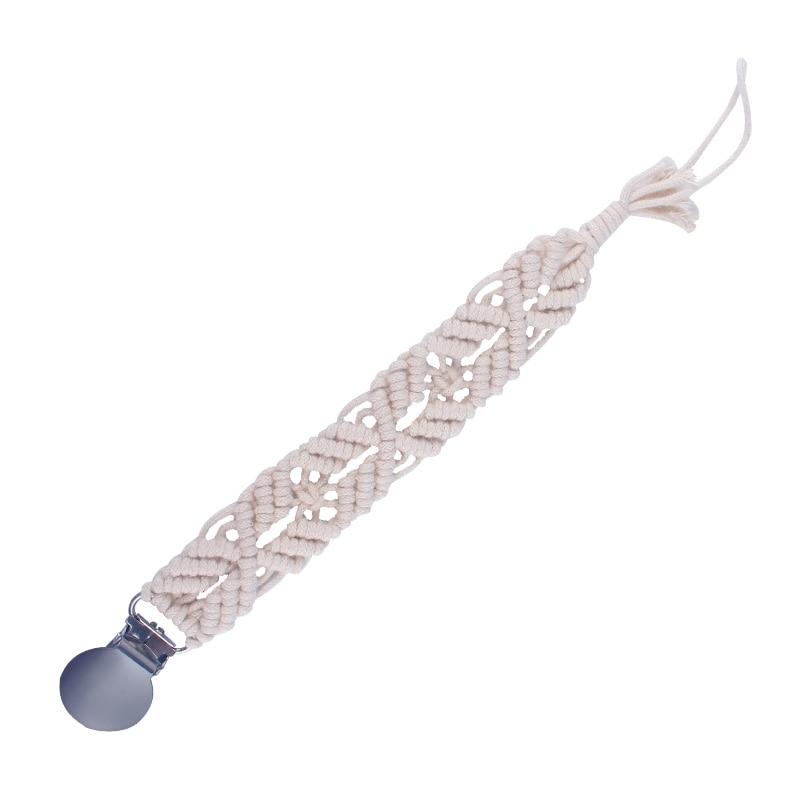 Attache sucette macramé coton