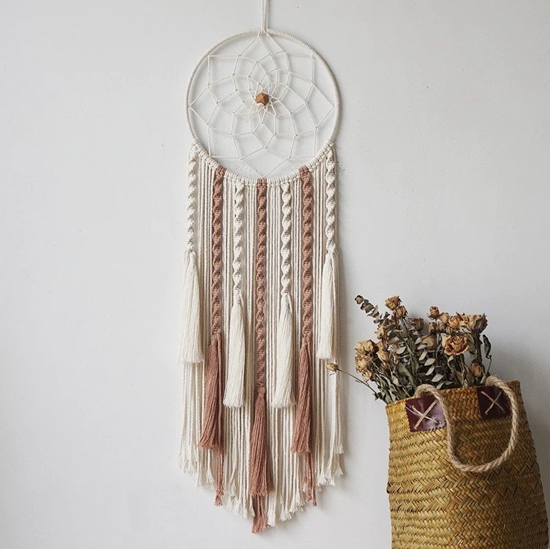Attrape reve boheme macramé