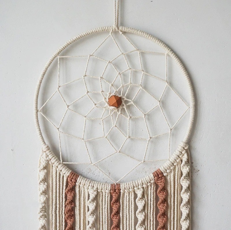 Attrape reve boheme macramé