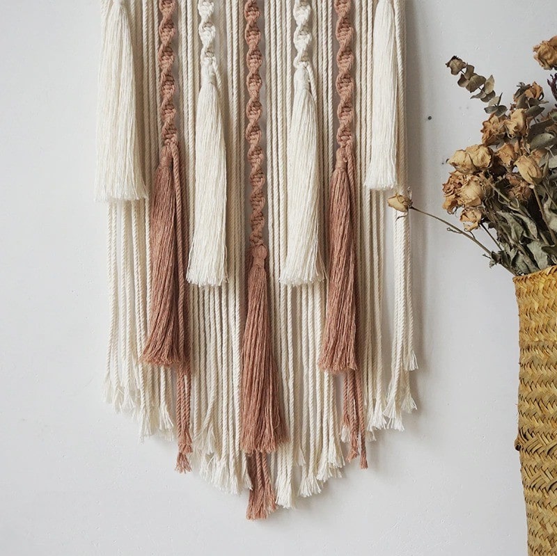 Attrape reve boheme macramé