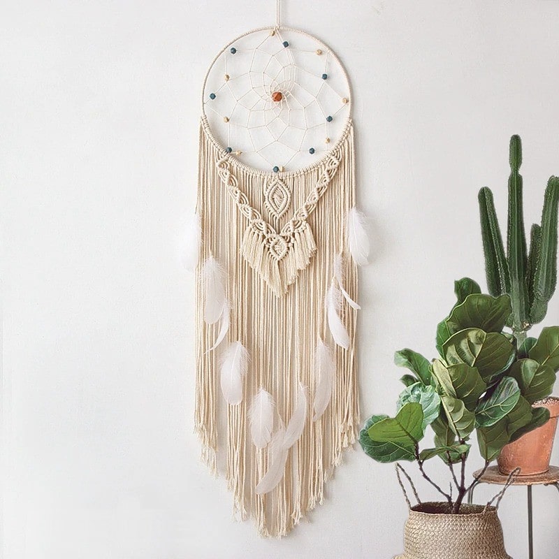 Attrape rêve géant macramé