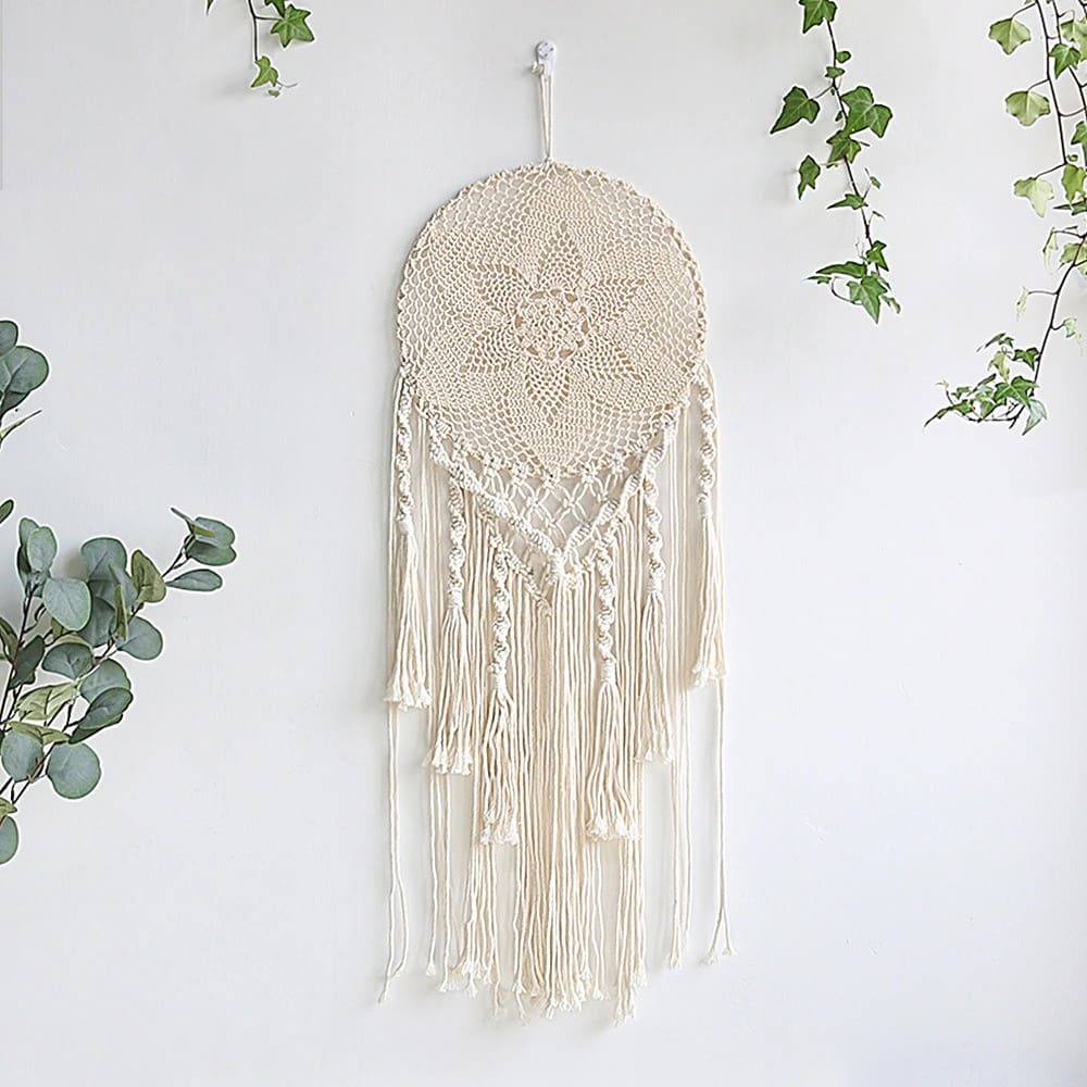 Attrape rêve mariage bohème en macramé