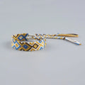 Bracelet brésilien macramé jaune