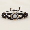 Bracelet macramé avec pierre