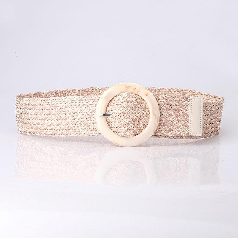 ceinture bohème osier marron et beige
