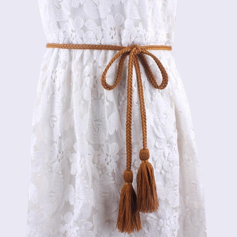 ceinture femme en macramé marron
