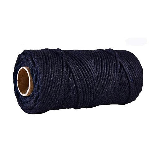 Corde macramé noire 2 mm