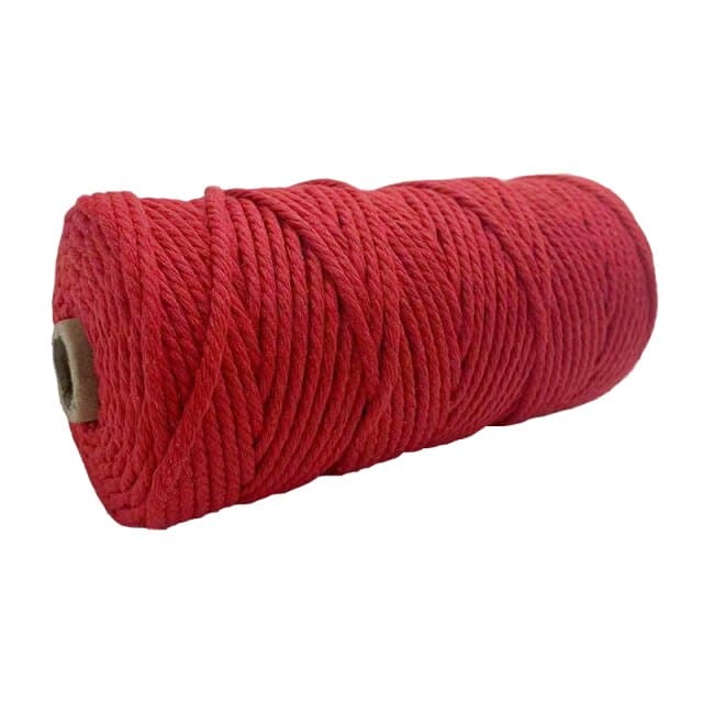 Corde macramé rouge 2 mm