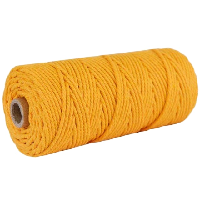 Corde macramé moutarde 3 mm
