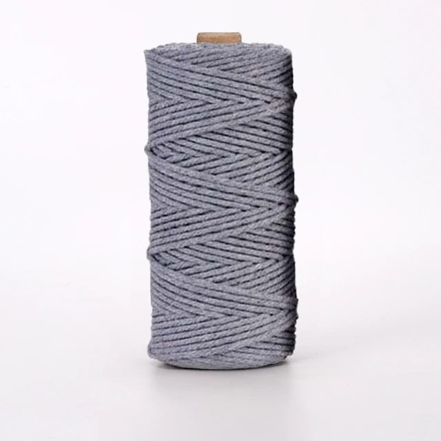4mm Macrame Cord Bulk | 100 m Spool - Grey