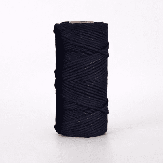 4mm Macrame Cord Bulk | 100 m Spool - Black