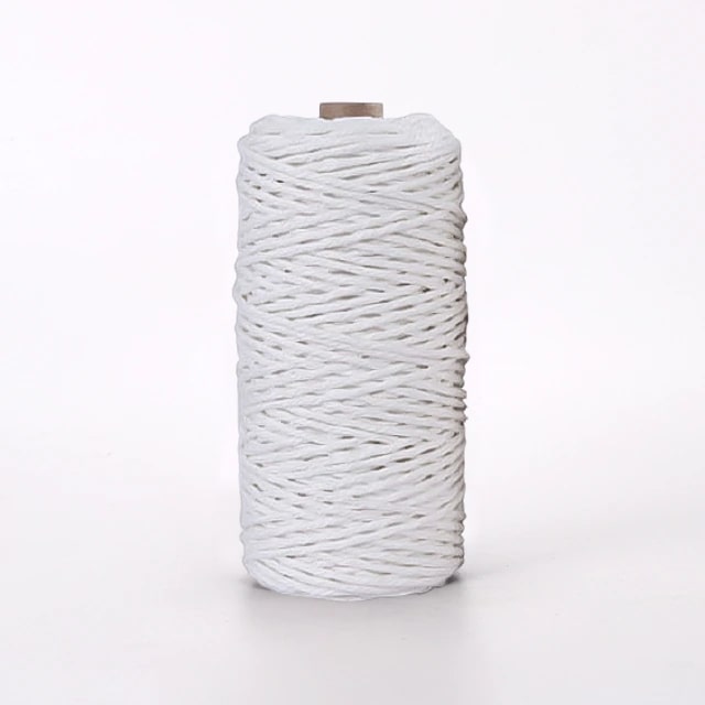 2mm Macrame Cord — Beige | 100 m Spool - White