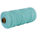 2mm Macrame Cord — Beige | 100 m Spool - Turquoise