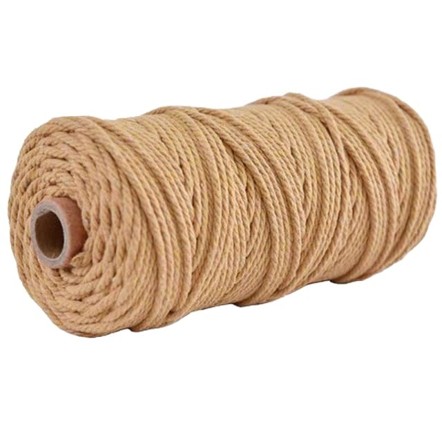 2mm Macrame Cord — Beige | 100 m Spool - Cream Coffee