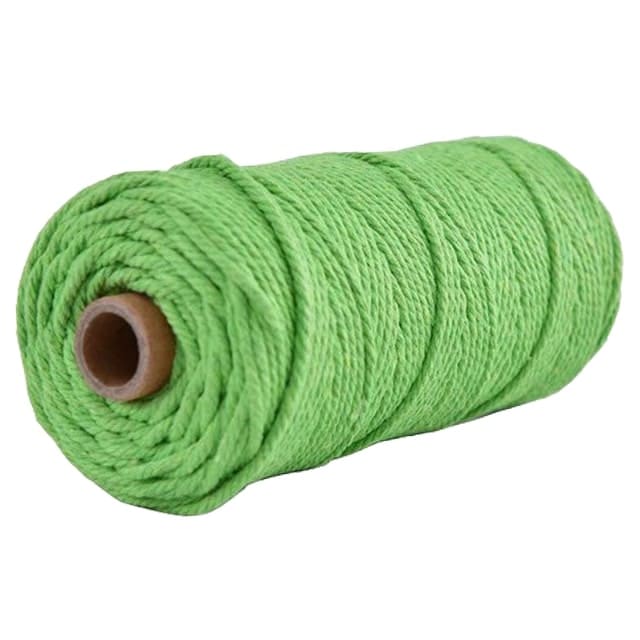 2mm Macrame Cord — Beige | 100 m Spool - Irish Green