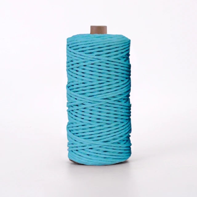 Corde macramé bleu canard 3 mm