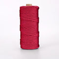 3mm Macrame Cord — Beige | 100 m Spool - Red
