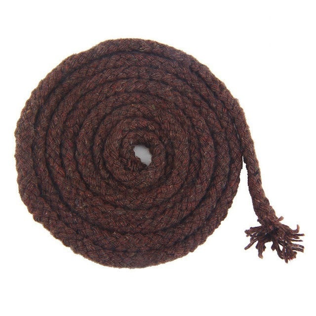 5mm Macrame Cord — Beige | 20 m Spool - Dark Brown