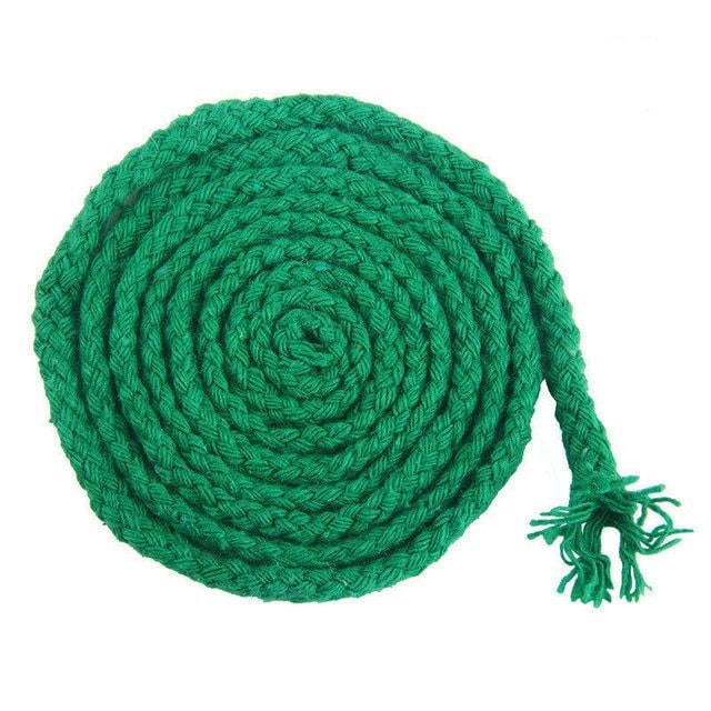 5mm Macrame Cord — Beige | 20 m Spool - Emerald Green