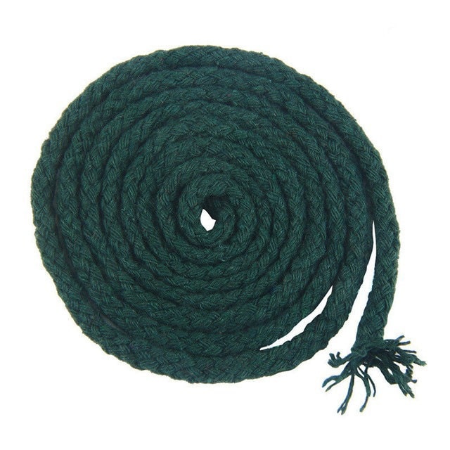 5mm Macrame Cord — Beige | 20 m Spool - Pine Green