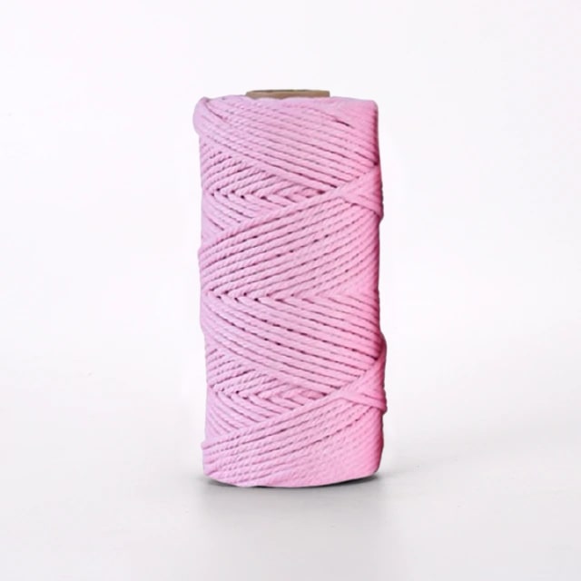Corde macramé rose 2 mm