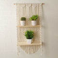 Double etagere macramé