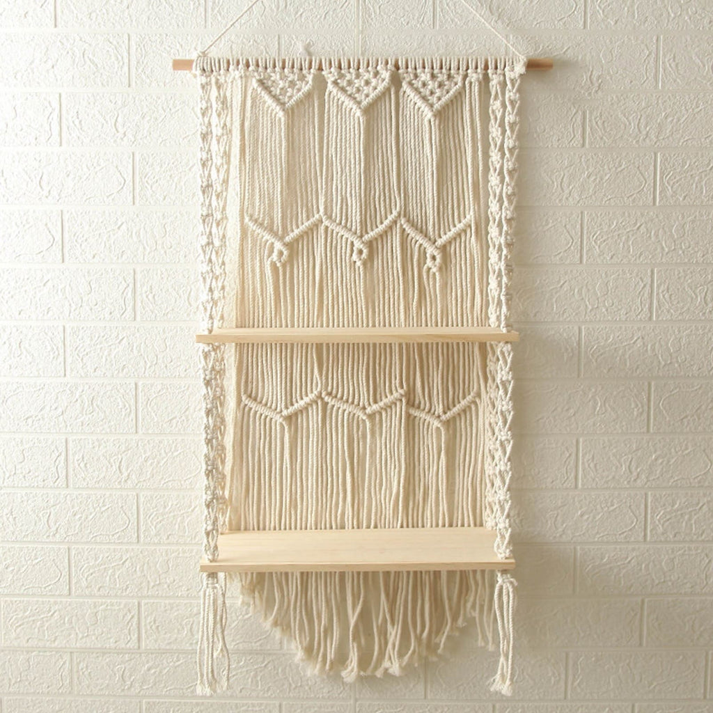 Double etagere macramé