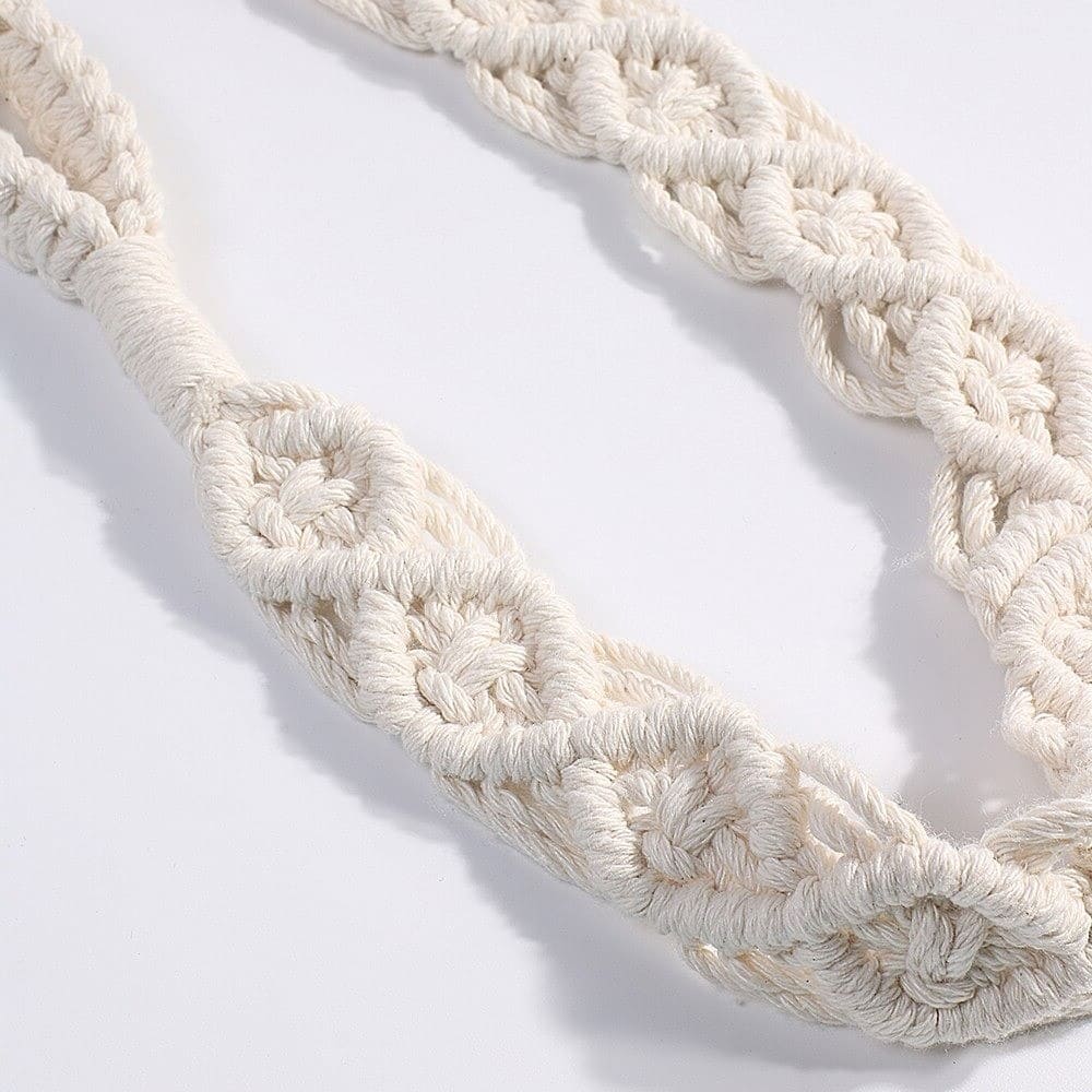 Embrasse rideau corde coton macramé