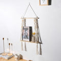 Etagère bois macramé