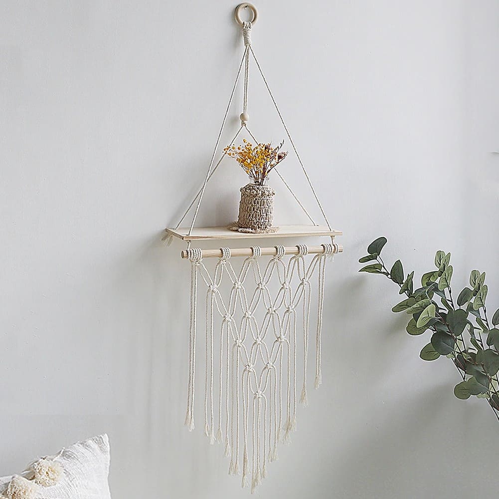 Etagere macramé nordique