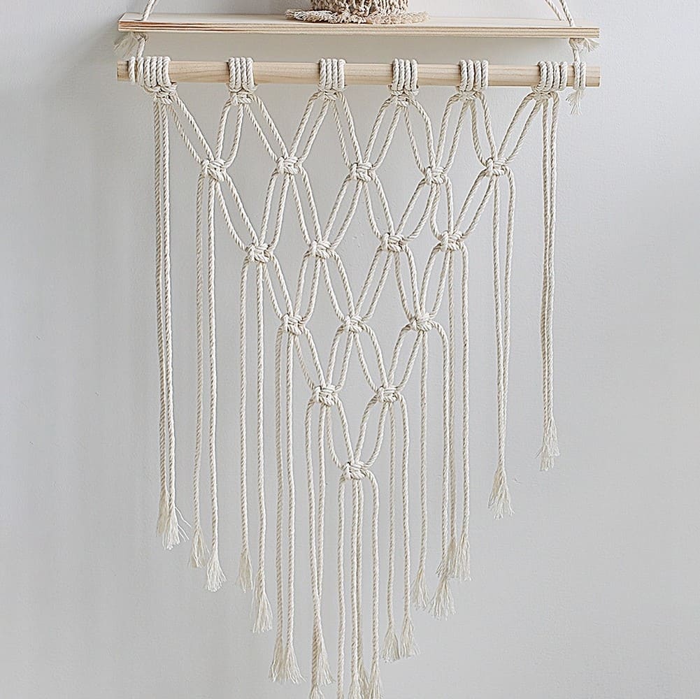Etagere macramé nordique