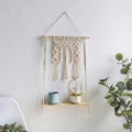 Etagere murale bohème macramé