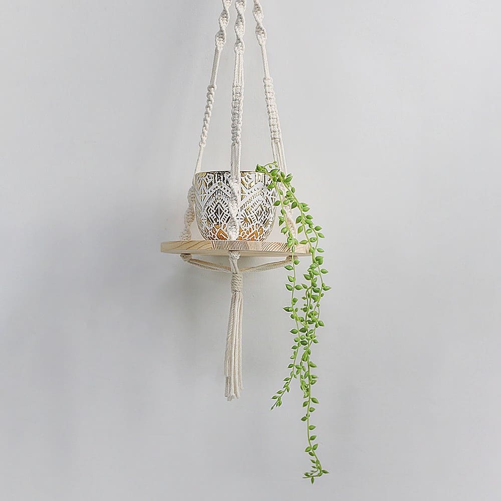 Etagere suspendue macramé