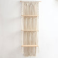 Etagere triple murale macrame
