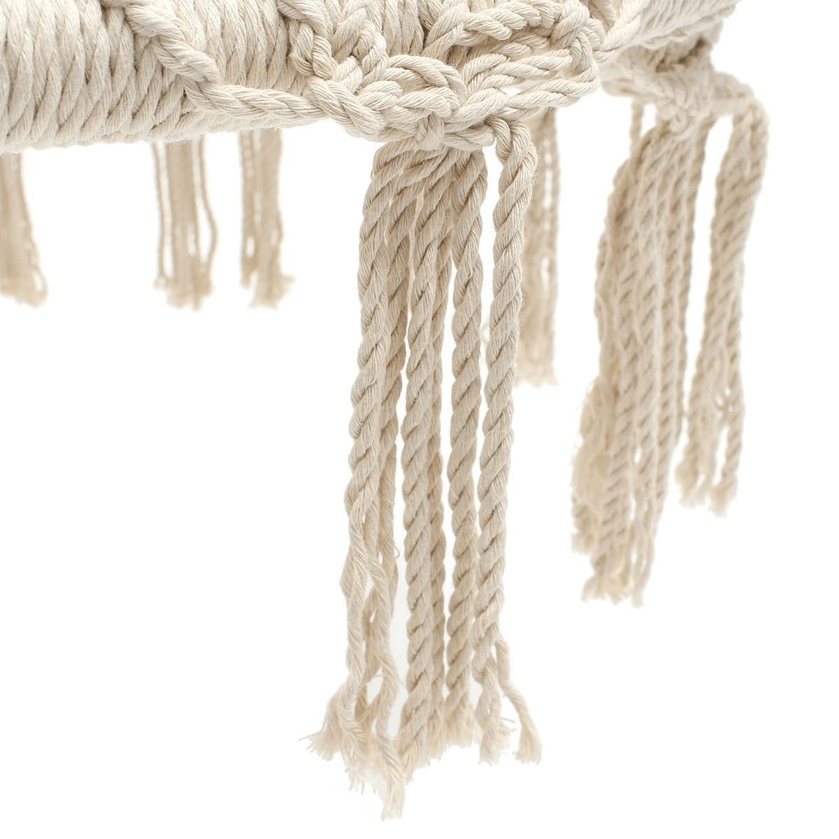Fauteuil suspendu corde macramé