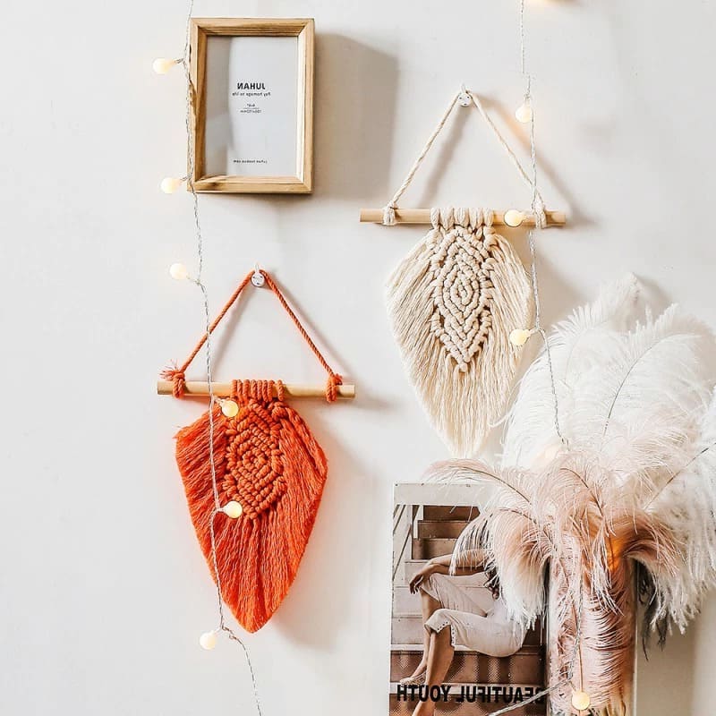 Feuilles macramé bohèmes
