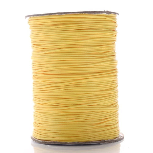 1mm Macrame Cord — Beige | 20 m Spool - Yellow
