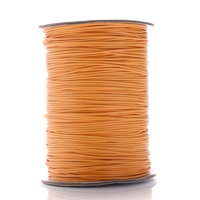 2mm Macrame Cord — Beige | 20 m Spool - Orange