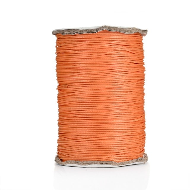 1mm Macrame Cord — Beige | 20 m Spool - Orange carotte