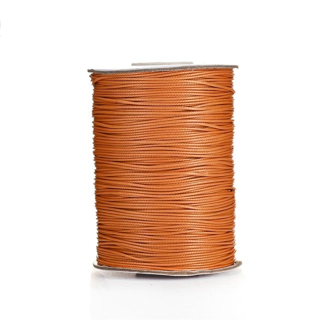 1mm Macrame Cord — Beige | 20 m Spool - Vintage Orange